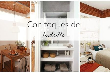 Un apartamento de vacaciones en Barcelona con toques de ladrillo